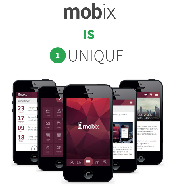 Mobix Mobile Template