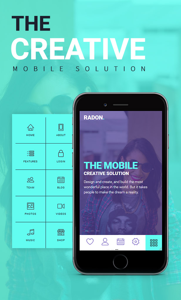 Radon Mobile Template